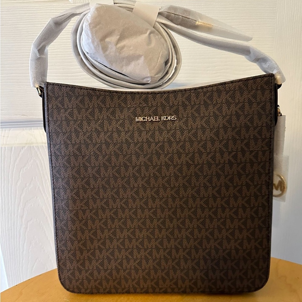 Michael Kors Brown Travel Large Messenger Bag